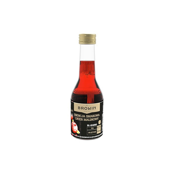 BROWIN Esencja smakowa - Likier malinowy  na 0,75L alk. - 20 ml