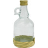 BROWIN butelka Gallone w oplocie ze sznu rka z trawy, z uszkiem i zakrętką pojemność 0,5Lt