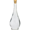 BROWIN butelka 500 ml Luigi-korek zdobiona ,biała