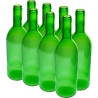 BROWIN Butelka na wino 0,75 l - zgrzewka  8szt. - zielona
