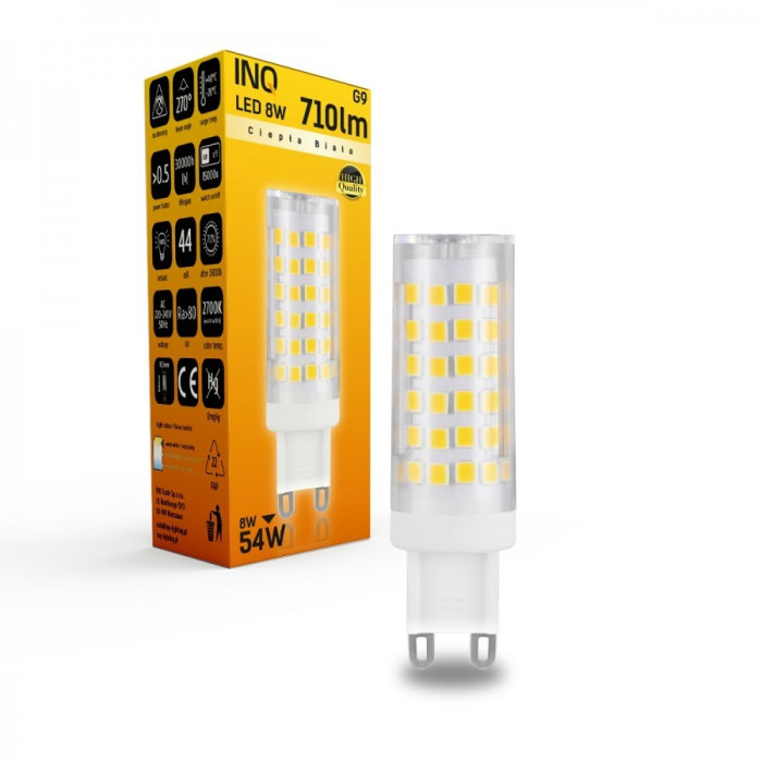 LAMPA LED G9 LED 8 TOWER 710LM 2700K INQ