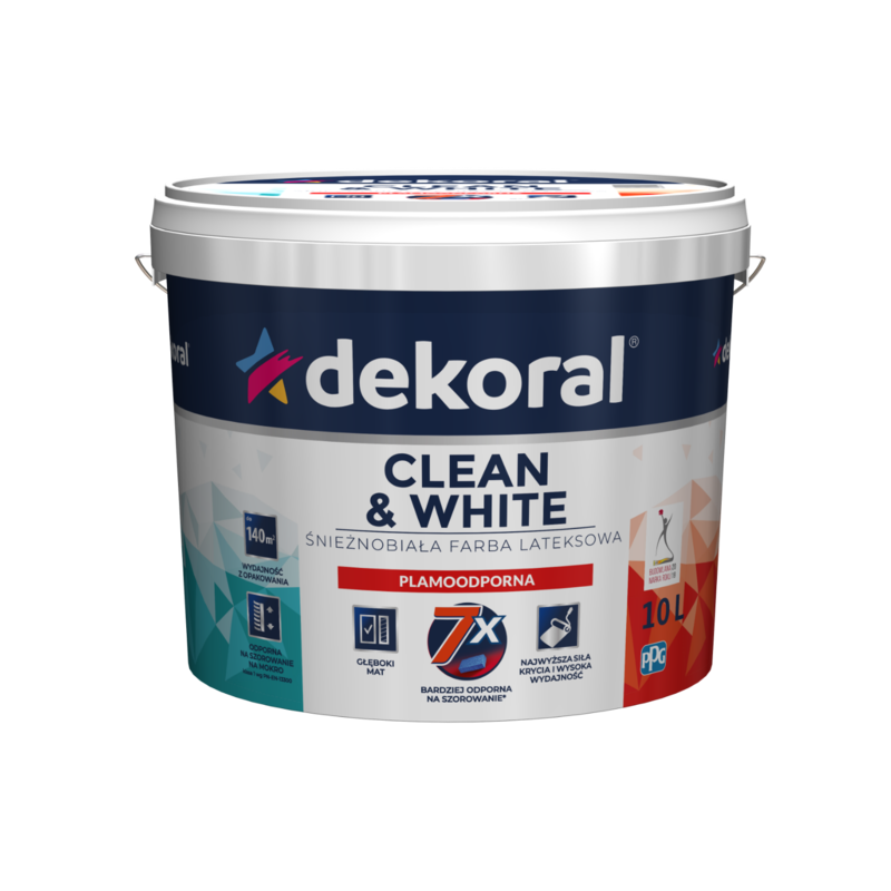 DEKORAL CLEAN&WHITE 10L  
