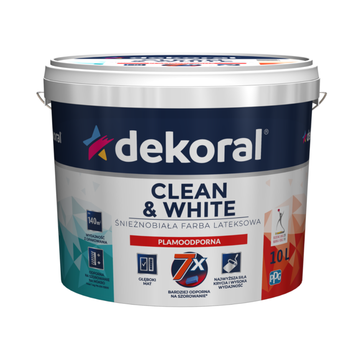 DEKORAL CLEAN&WHITE 10L  