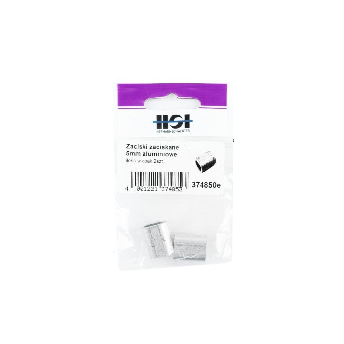 HSI Zaciski aluminiowe zaciskane 5mm 