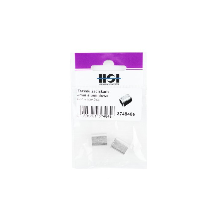 HSI Zaciski aluminiowe zaciskane 4mm 