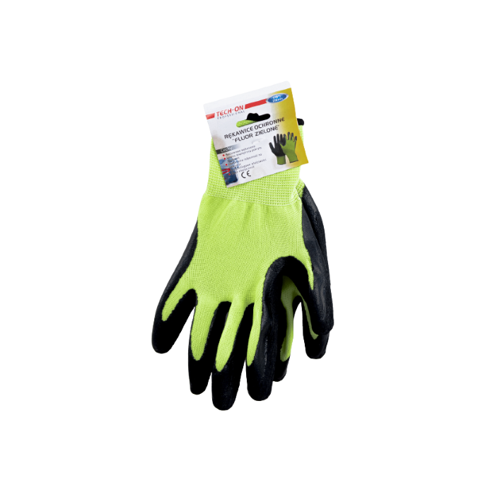 PROFAST Rękawice fluor zielone(12)rozmia r 9" Tech on
