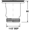 McALPINE Spust zlewozmywakowy 11/2"x70mm  z sitkiem wyciąganym ze stali nierdzewnej