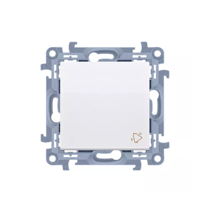 SIMON Przycisk "dzwonek" (moduł) 10AX, 2 50V~, zaciski śrubowe  biały