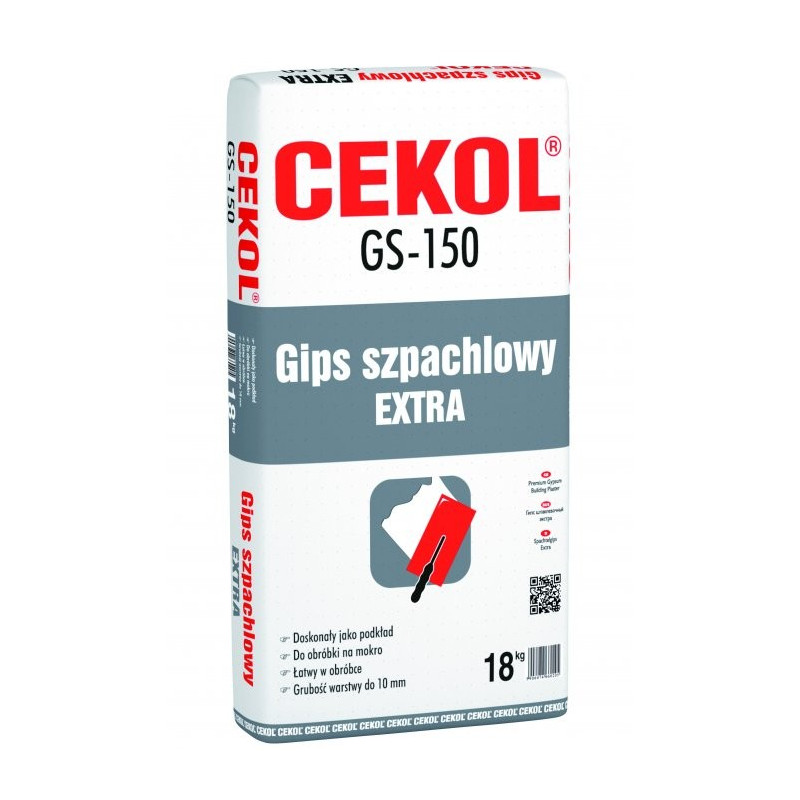 CEKOL GS-150 18 KG GIPS SZPACHLOWY EXTRA