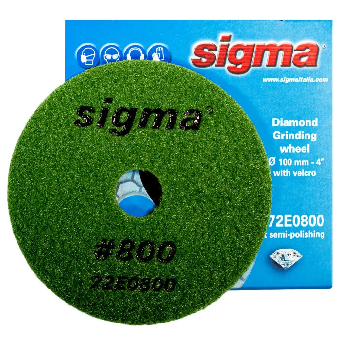 SIGMA DYSK DIAMENTOWY 100 MM Z RZEPEM G R 800 ART 72E0800