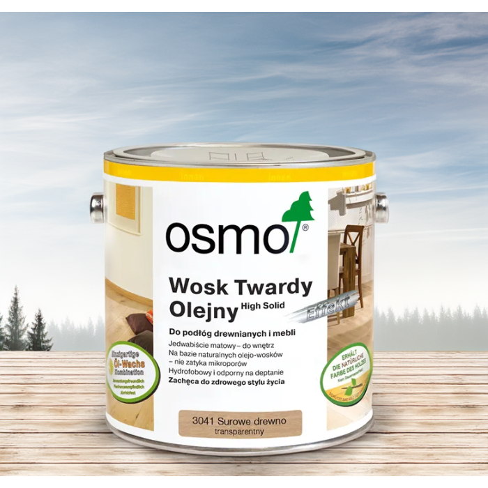 WOSK TWARDY OLEJNY - OSMO 3041 - EFEKT NATURALNE SUROWE DREWNO 0,75L