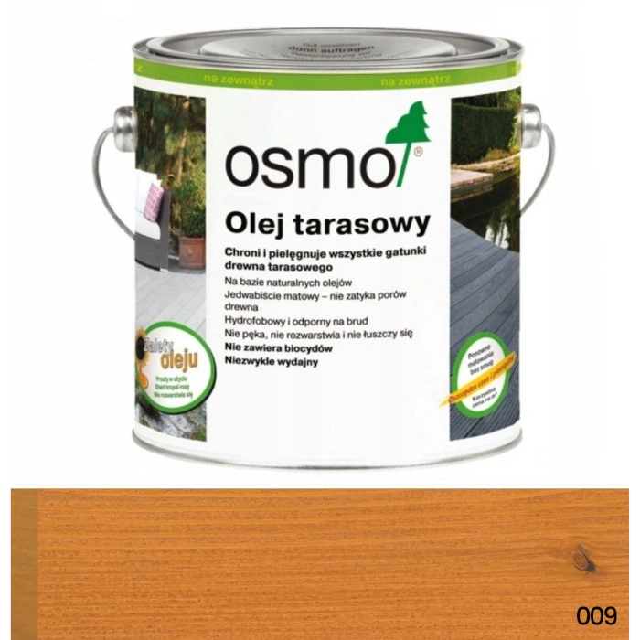 OLEJ TARASOWY OSMO - KOLOR MODRZEW 009 - 2,5L