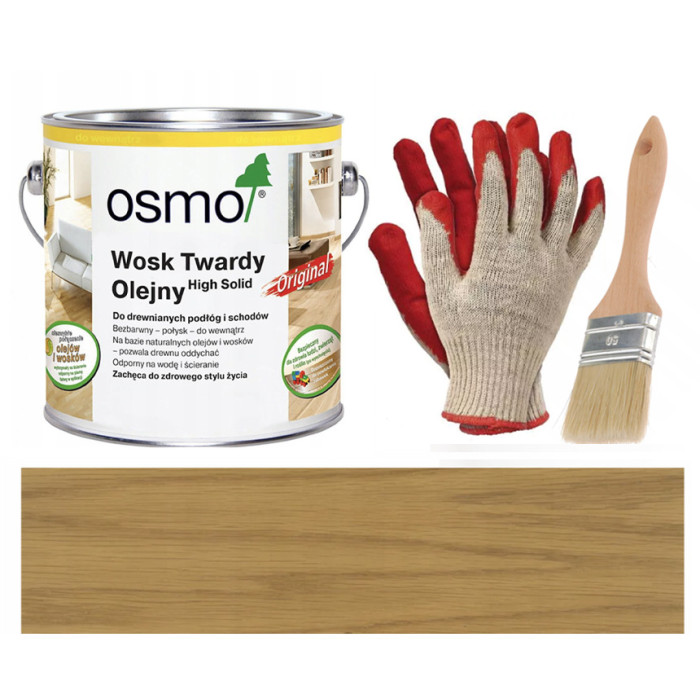 WOSK TWARDY OLEJNY - OSMO 3065 - BEZBARWNY PÓŁMAT - 0,375L