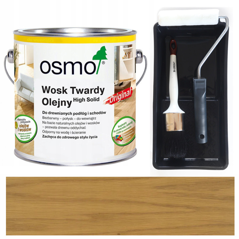 WOSK TWARDY OLEJNY - OSMO 3065 - BEZBARWNY PÓŁMAT - 0,75L