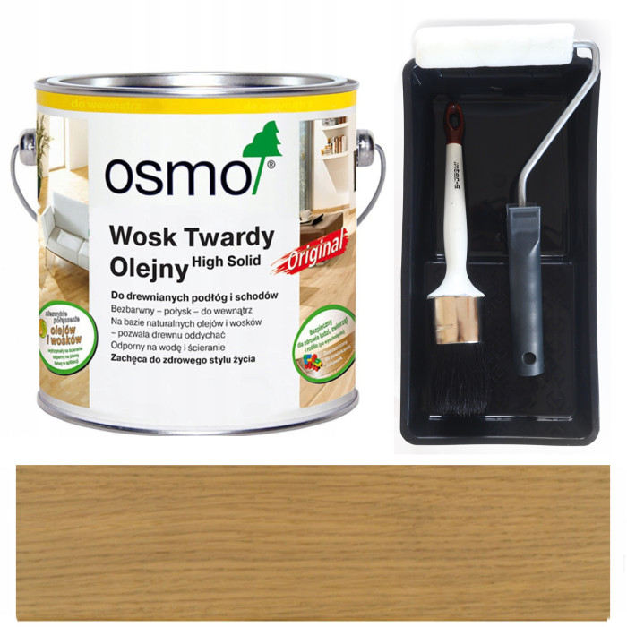 WOSK TWARDY OLEJNY - OSMO 3062 - BEZBARWNY MAT - 0,75L