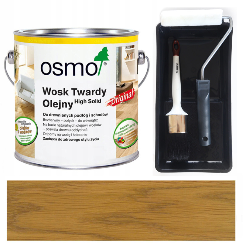 WOSK TWARDY OLEJNY - OSMO 3032 - JEDWABISTY POŁYSK - 0,75L