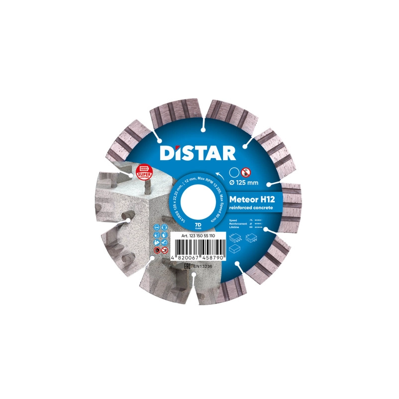 DISTAR TARCZA DIAMENTOWA DO BETONU METEOR H12 125MM