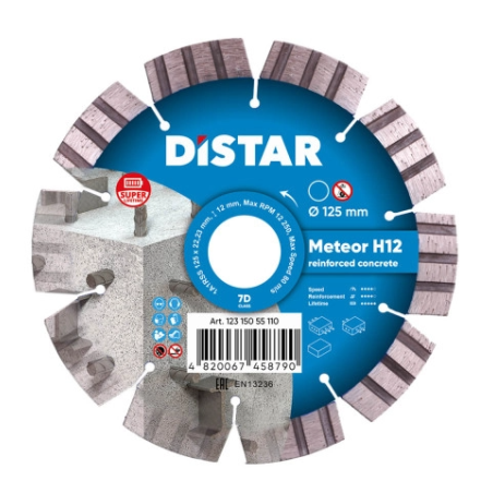 DISTAR TARCZA DIAMENTOWA DO BETONU METEOR H12 125MM