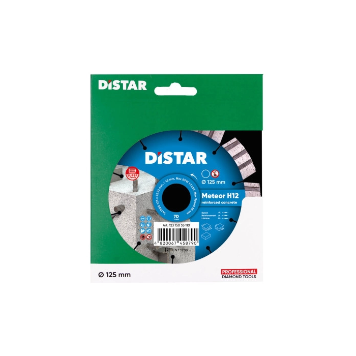 DISTAR TARCZA DIAMENTOWA DO BETONU METEOR H12 125MM