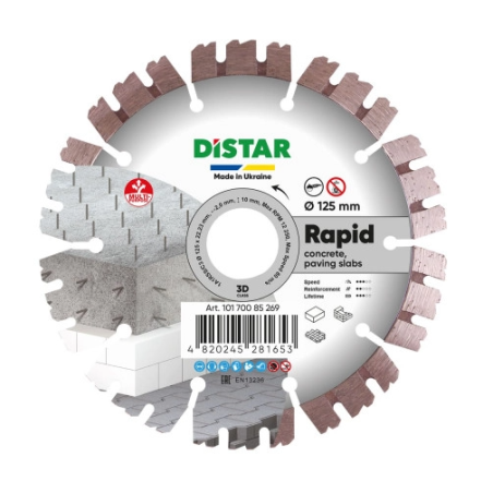 DISTAR TARCZA DIAMENTOWA DO BETONU RAPID 125MM