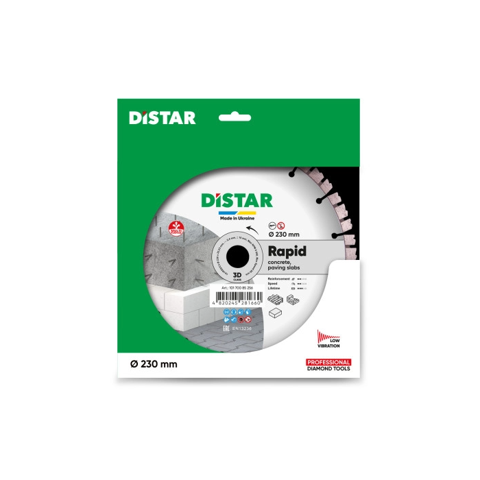 DISTAR TARCZA DIAMENTOWA DO BETONU RAPID 230MM