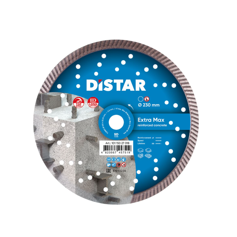 DISTAR TARCZA DIAMENTOWA DO BETONU TURBO EXTRA MAX 232MM