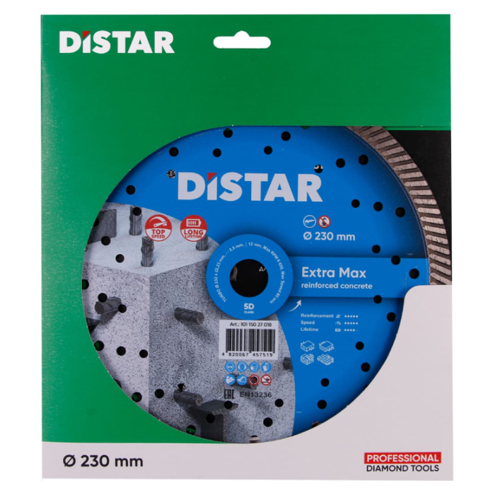 DISTAR TARCZA DIAMENTOWA DO BETONU TURBO EXTRA MAX 232MM