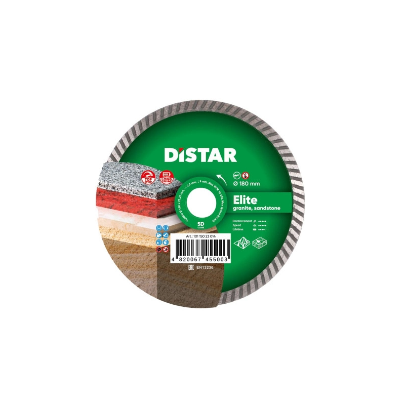 DISTAR TURBO TARCZA DIAMENTOWA DO BETONU ELITE  180X22,23