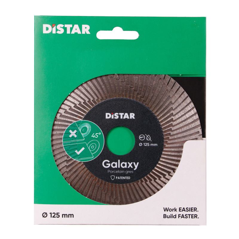Diamentowa tarcza tnąca 125x30x22,23 2w1 Distar Galaxy