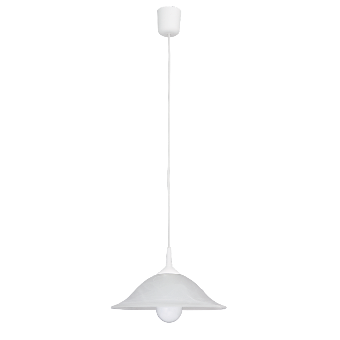 RABALUX 3905 Lampa wisząca  Alabastro D3 0 E27/1x | 60W biała