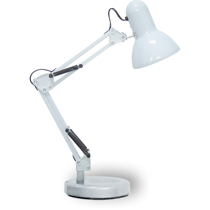 RABALUX 4211 Lampka biurkowa Samson E27/ 1x60W bi | ała