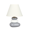 RABALUX 4948 Lampka stołowa Salem E14/1x 40W biał | o-srebrna